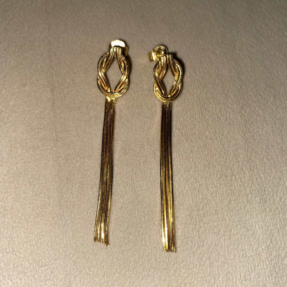 Gold Tassel Earrings